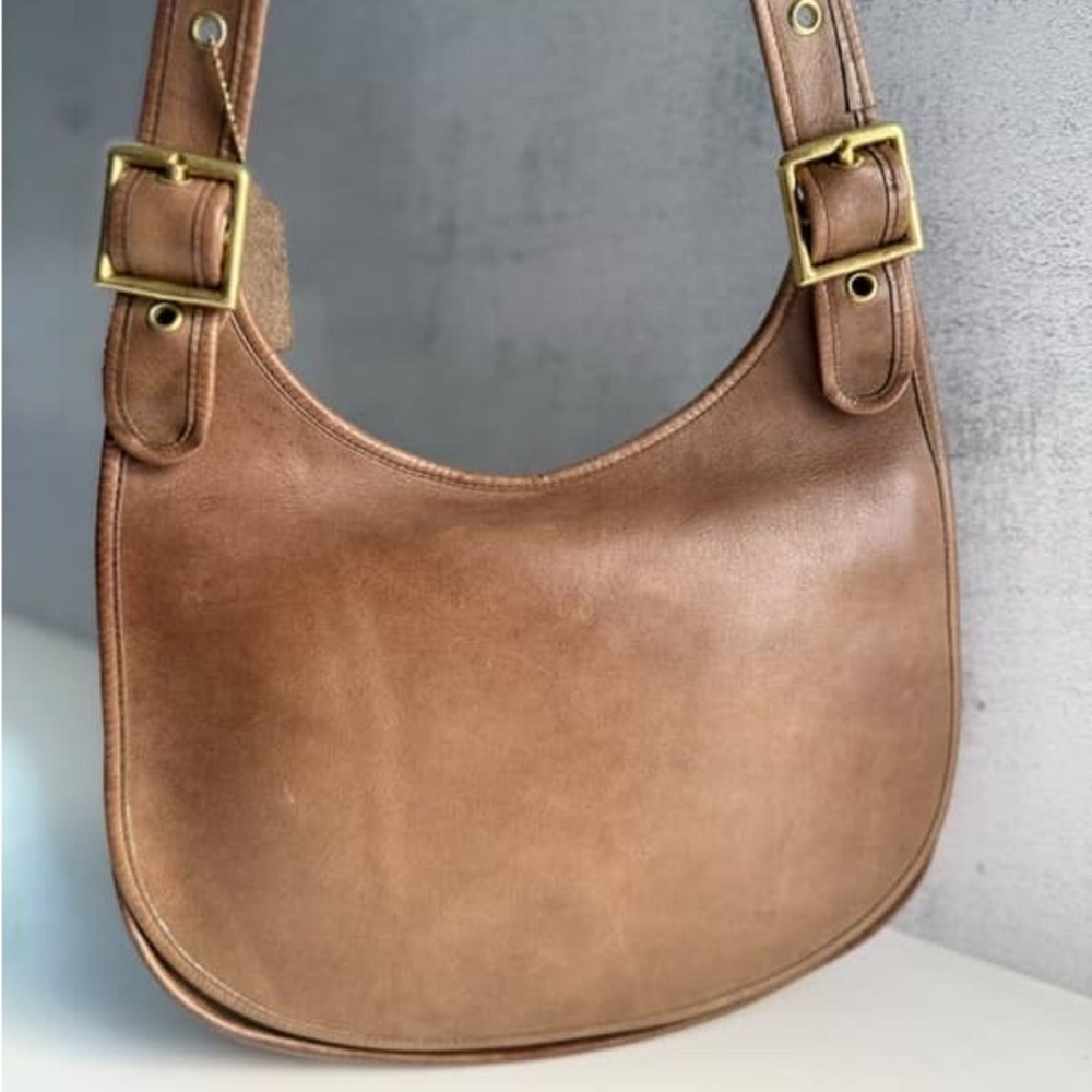 COACH Putty Large Saddle Bag